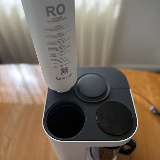 Bluevua Lite RO water filter cartridge and machine